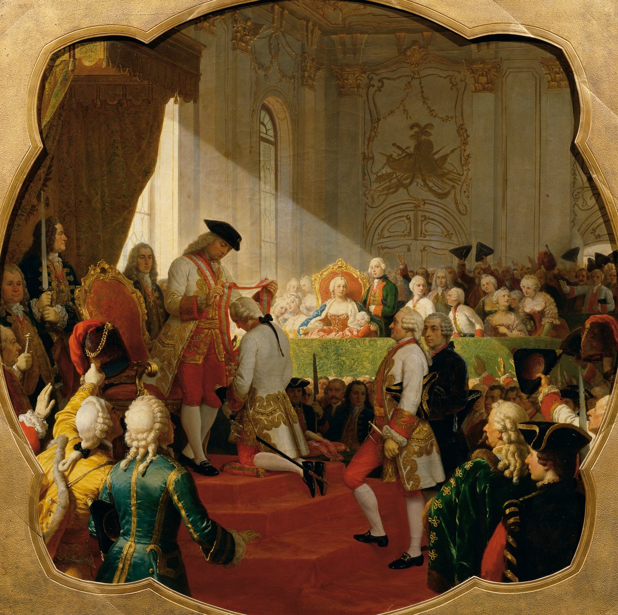 Pierwsza promocja do Wojskowego Zakonu Marii Teresy w 1758 r autorstwa Karl von Blaas