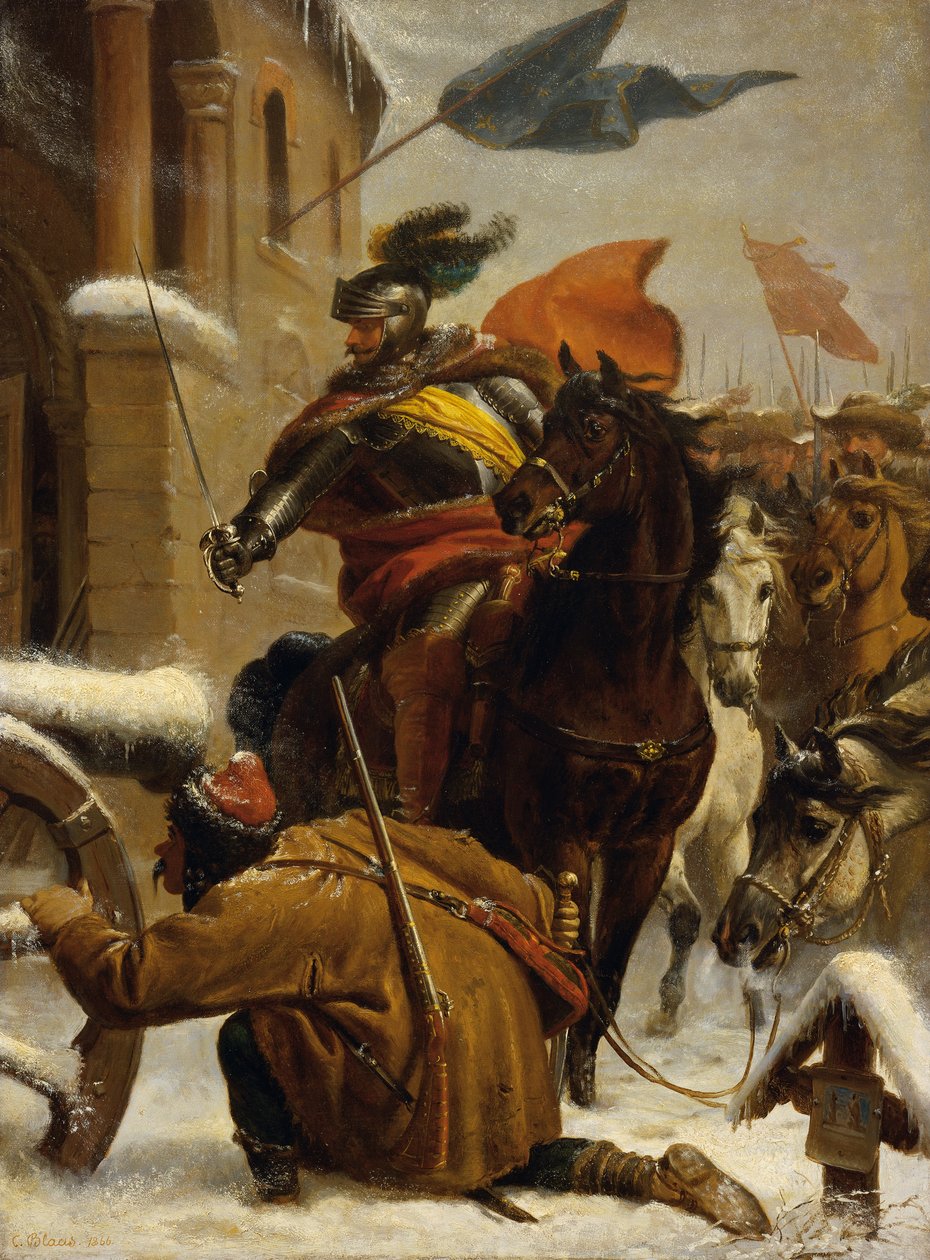 Najazd Johanna de Wertha w pobliżu Tuttlingen, 1643, 1866. autorstwa Karl von Blaas