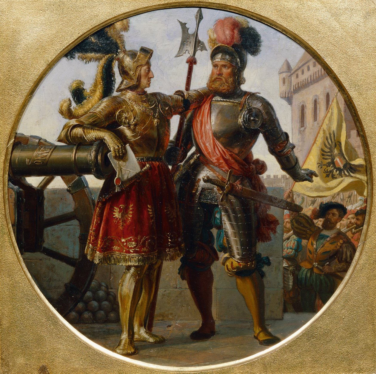 Cesarz Maksymilian I i Georg von Frundsberg autorstwa Karl von Blaas