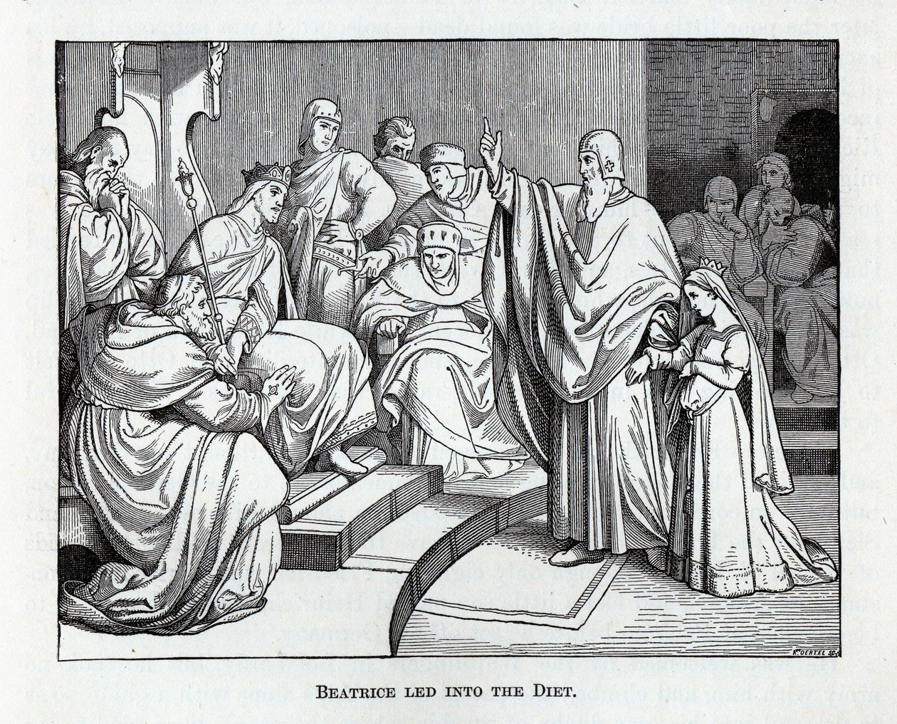 Beatrice weszła na sejm, 1882 r. autorstwa Kaspar Oertel
