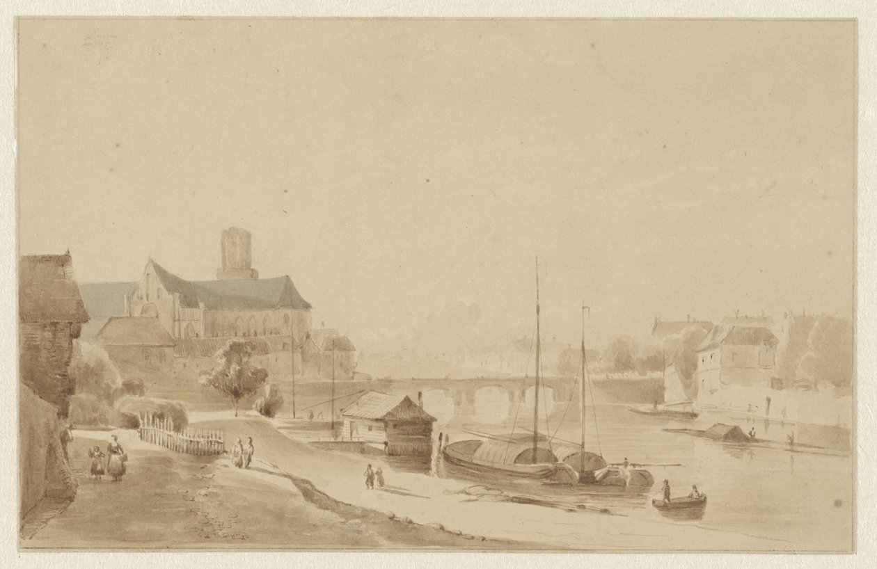 Miasto nad rzeką autorstwa Kasparus Karsen (possibly)