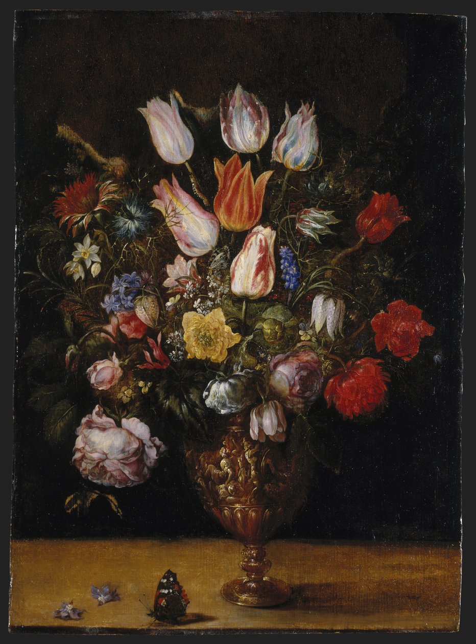 Kwiaty w wazonie autorstwa Kasper or Gaspar van den Hoecke