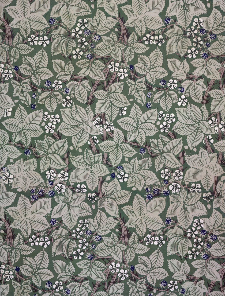 Bramble Wallpaper Design (papier drukowany) autorstwa Kate Faulkner