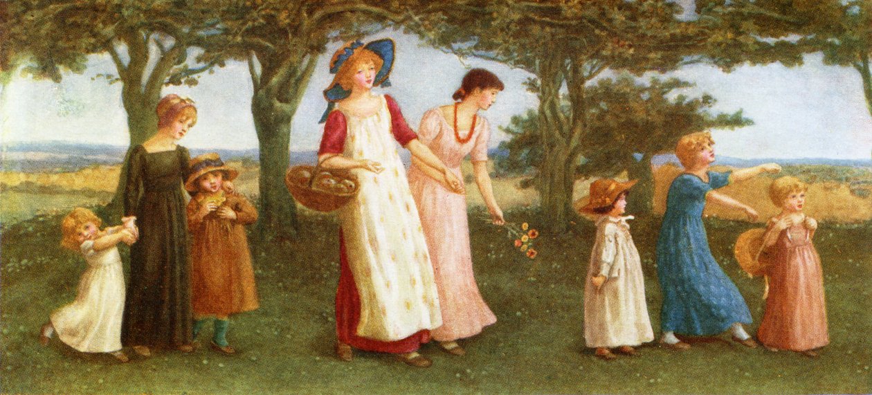 Wiosna autorstwa Kate Greenaway autorstwa Kate Greenaway