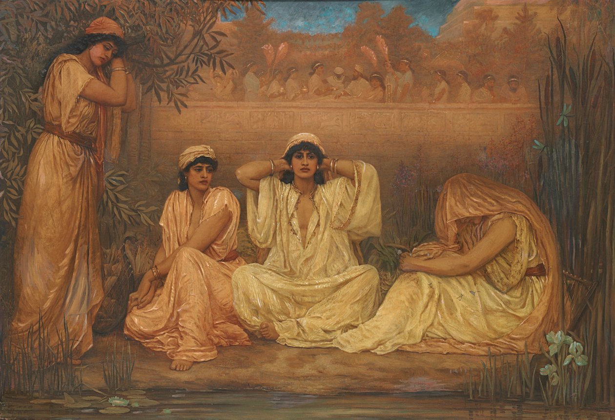 Nad wodami Babilonu usiedli i płakali, 1853 autorstwa Kate Gardiner Hastings