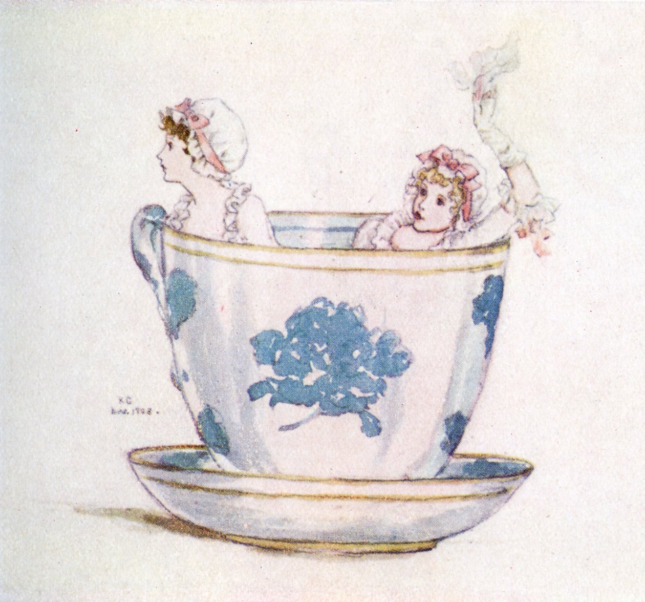 „Spokój w filiżance herbaty” Kate Greenaway autorstwa Kate Greenaway