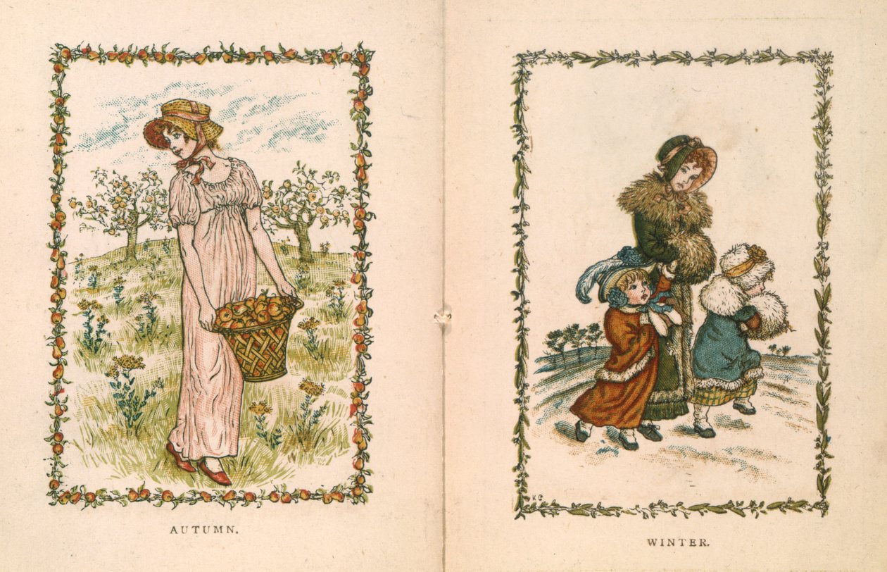Jesień i zima autorstwa Kate Greenaway