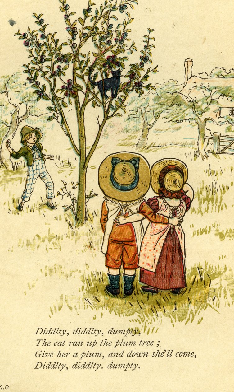 Diddlty diddlty Dumpty żłobek autorstwa Kate Greenaway