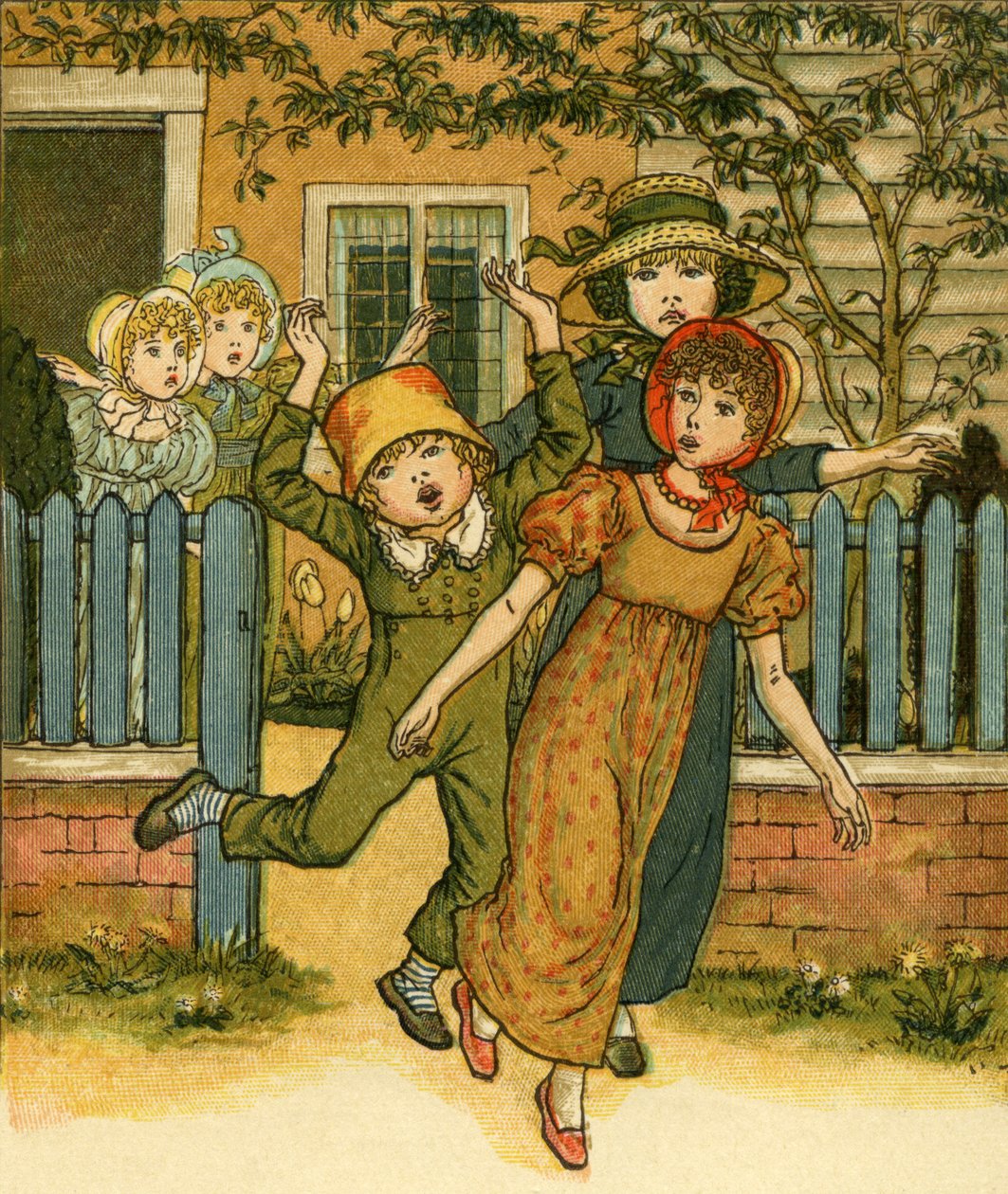 Przychodzą dziewczyny i chłopcy autorstwa Kate Greenaway