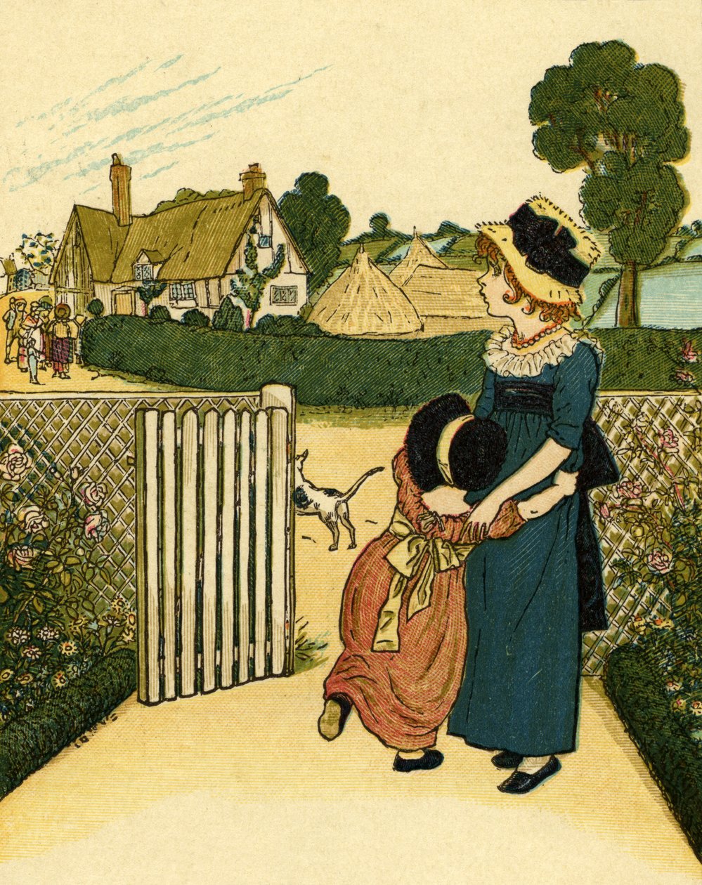 Słuchać uważnie! Słuchać uważnie! Psy autorstwa Kate Greenaway