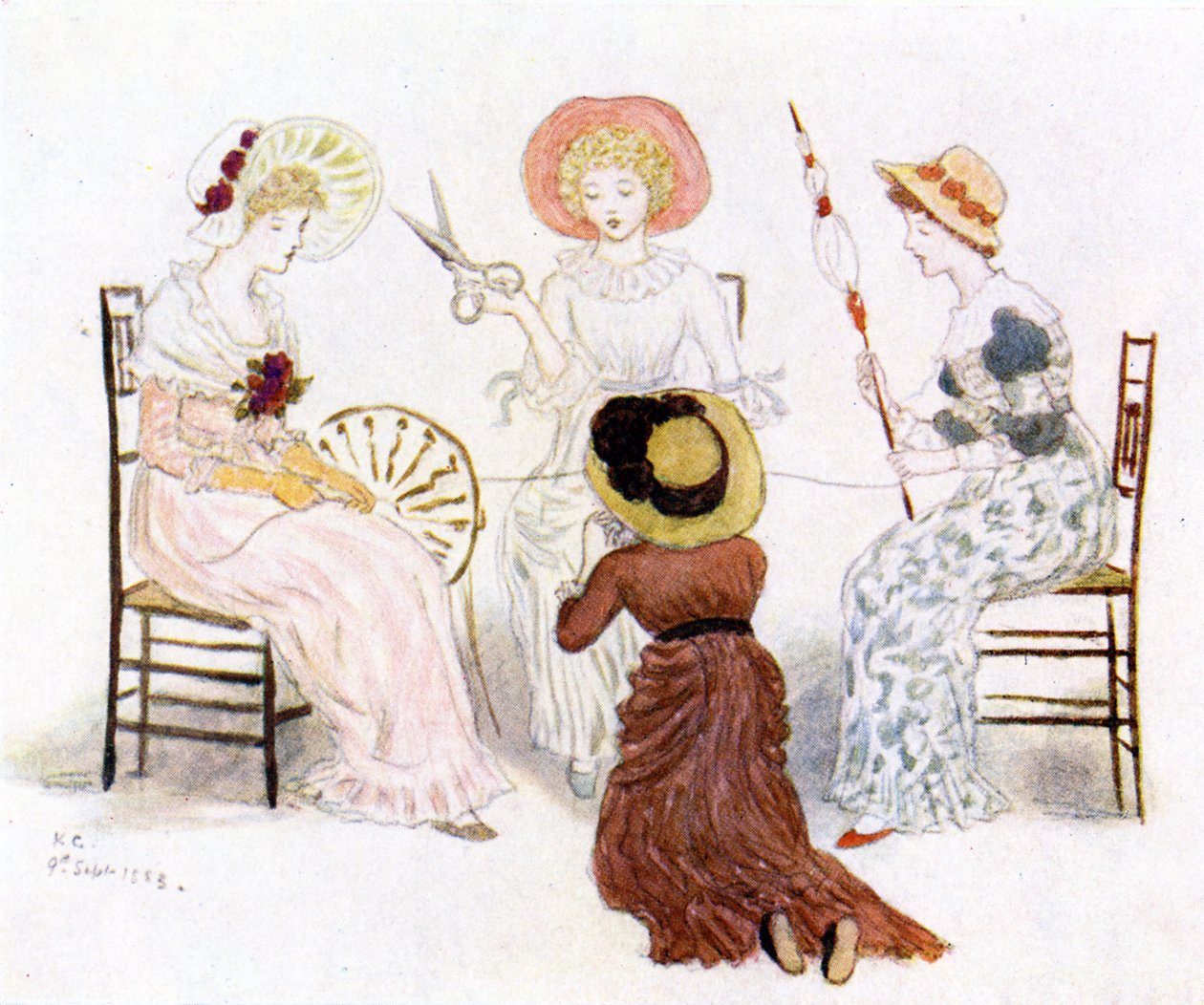 „Kate Greenaway przed losami” autorstwa Kate Greenaway