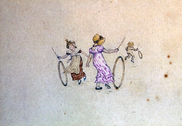 Ilustracja marcowa do almanachu 1889 autorstwa Kate Greenaway