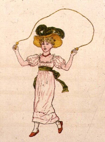 Pomijanie, z „Dzień z życia dziecka” autorstwa Kate Greenaway