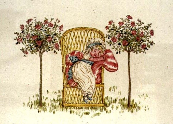 Spanie, z „Dzień z życia dziecka” autorstwa Kate Greenaway