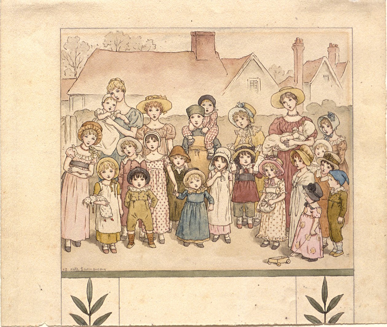 Przedstawienie uliczne autorstwa Kate Greenaway