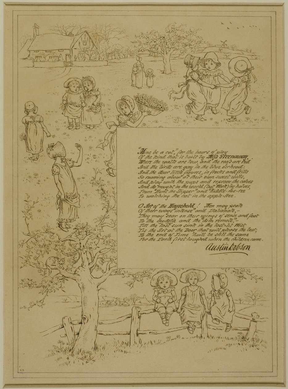 Studium urody w domu autorstwa Kate Greenaway