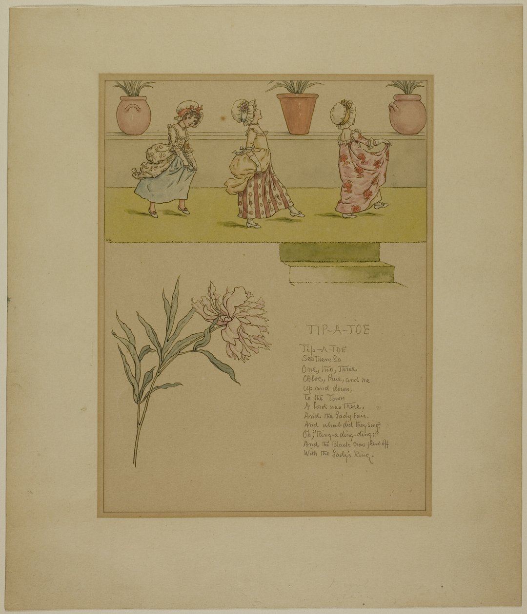 Studiuj na czubek palca z Marigold Garden autorstwa Kate Greenaway