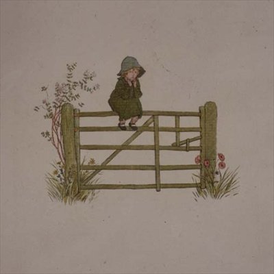 Myślenie, z „Dzień z życia dziecka” autorstwa Kate Greenaway