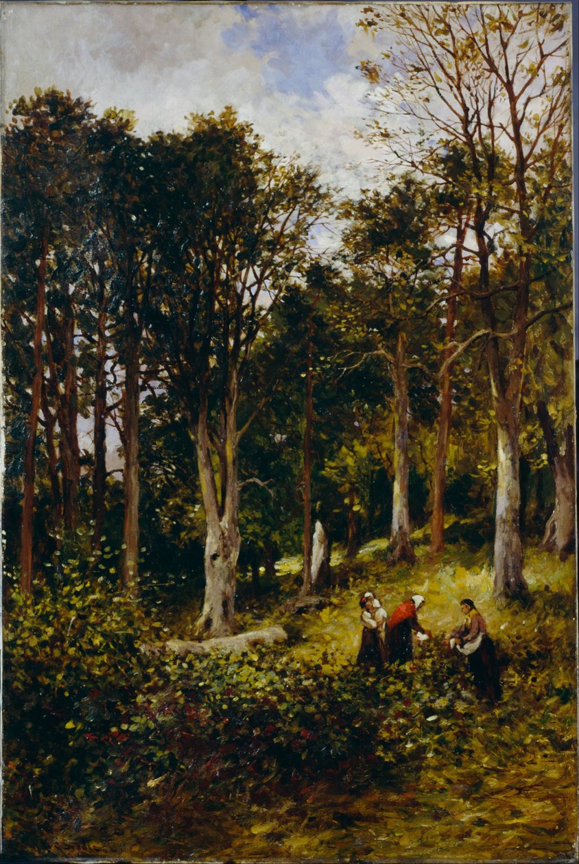 Krajobraz (Cztery postacie w lesie) autorstwa Kate S. Brodie