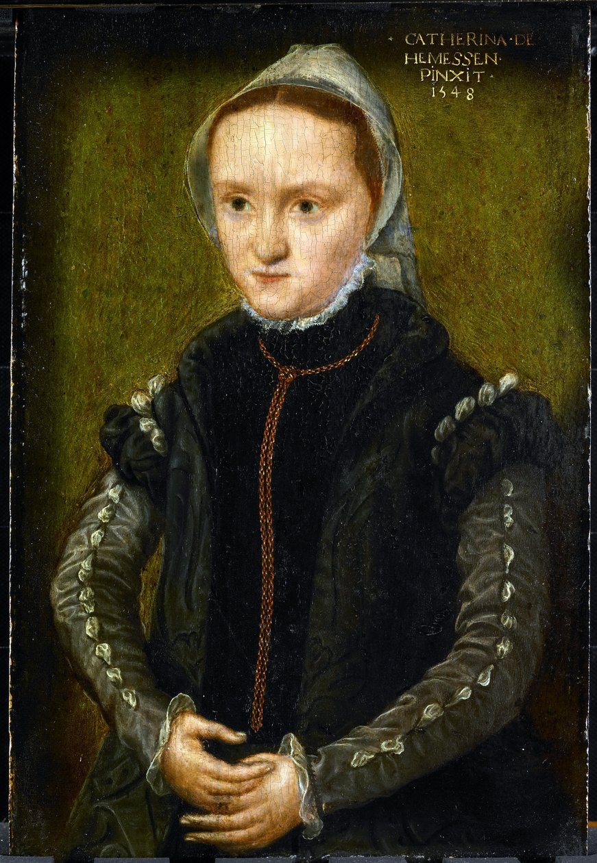 Portret kobiety, prawdopodobnie autoportret autorstwa Katharina van Hemessen