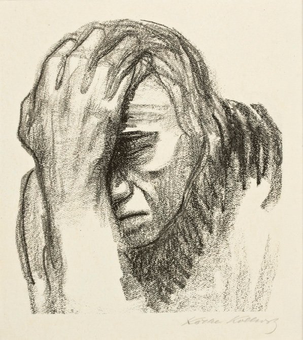 Kobieta myśli autorstwa Käthe Kollwitz