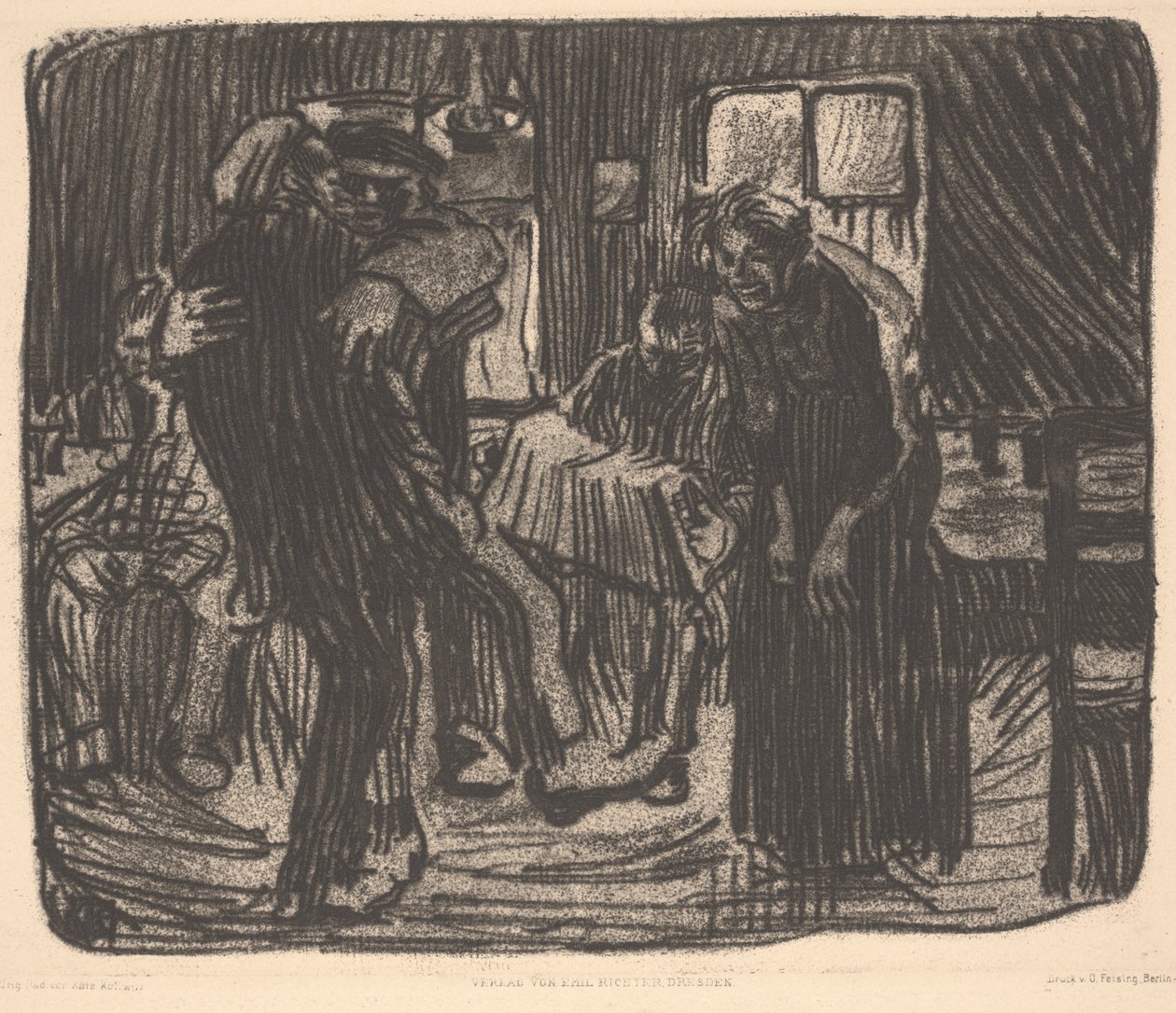 Hamburg Tawerna, czyli Pub Hamburger autorstwa Käthe Kollwitz