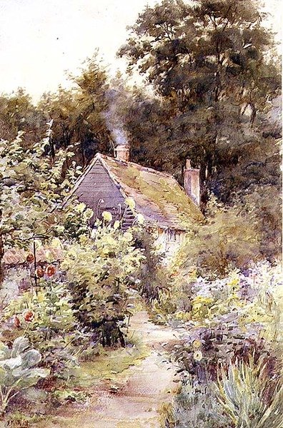 Ścieżka Ogrodowa (akwarela na papierze) autorstwa Katherine Montagu Wyatt