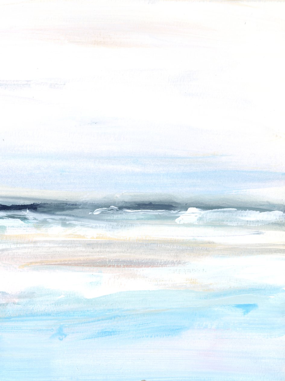 Ocean Tide 2, 2023 (akryl na papierze) autorstwa Katie Ré Scheidt