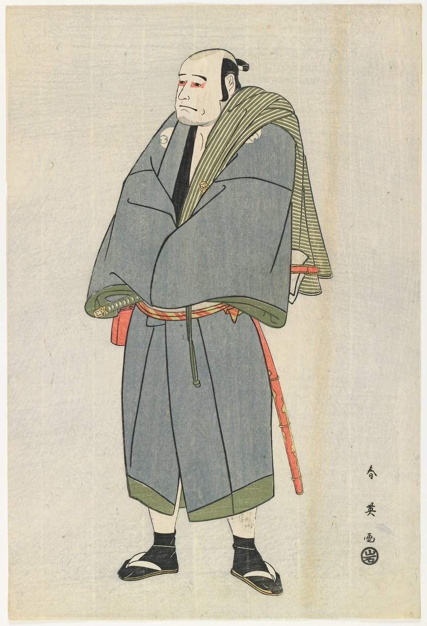 Arashi Ryu_zo jako Heiemon, 1795 (kolorowy drzeworyt) autorstwa Katsukawa Shun