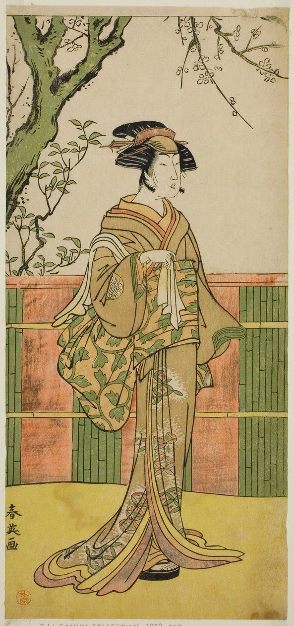 Aktor Sawamura Tamagashira w niezidentyfikowanej roli autorstwa Katsukawa Shun