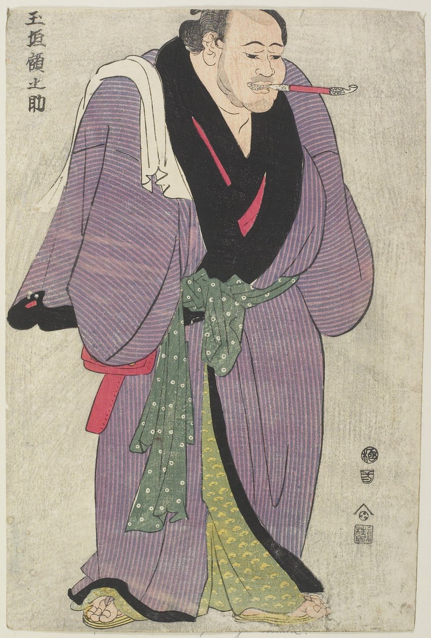 Tesmo _ Wre ster Tamagaki Gakunosuke autorstwa Katsukawa Shun