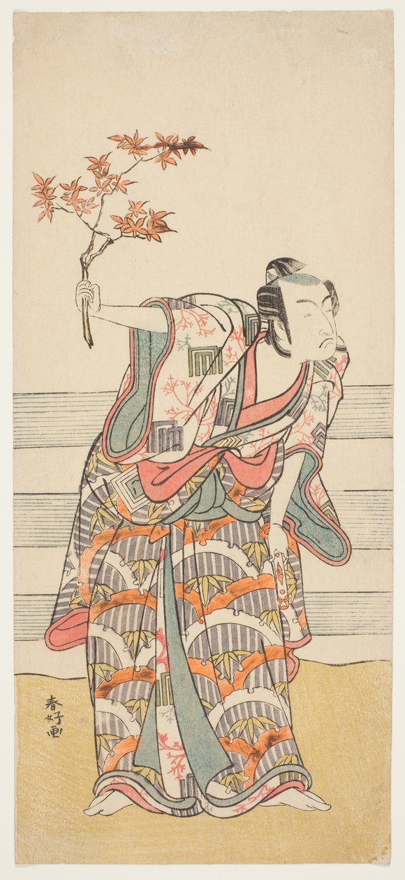 Aktor Ichikawa Monnosuke II w niezidentyfikowanej roli autorstwa Katsukawa Shunkо̄