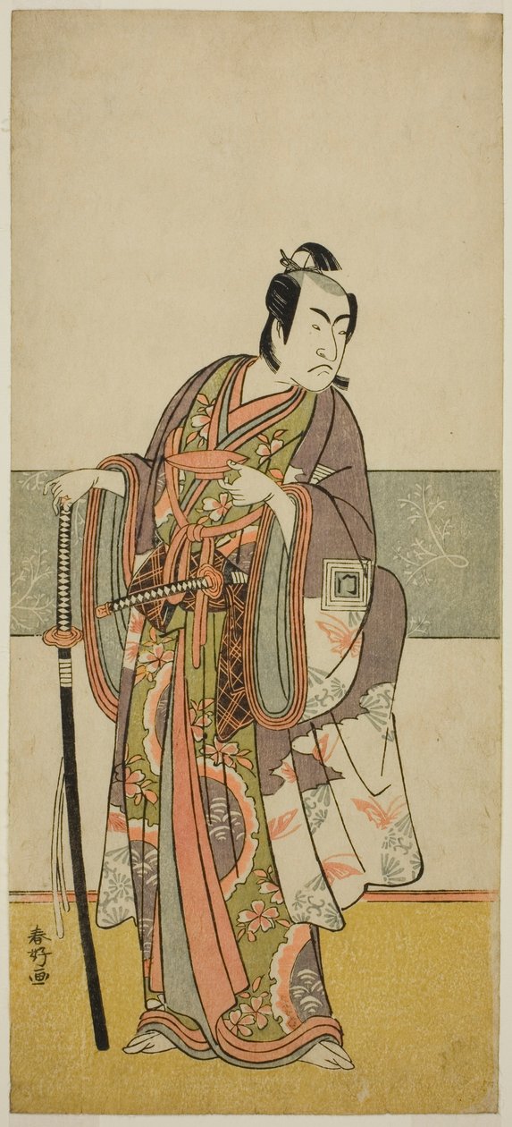 Aktor Ichikawa Monnosuke II w niezidentyfikowanej roli autorstwa Katsukawa Shunkо̄