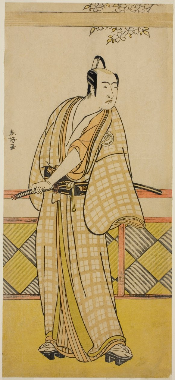 Aktor Sawamura Sojuro III w niezidentyfikowanej roli autorstwa Katsukawa Shunkо̄
