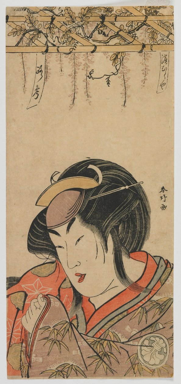 Hamamuraya Roko (Dobra kobieta Segawa Kiku) Edo Perio d, 1780s autorstwa Katsukawa Shunko