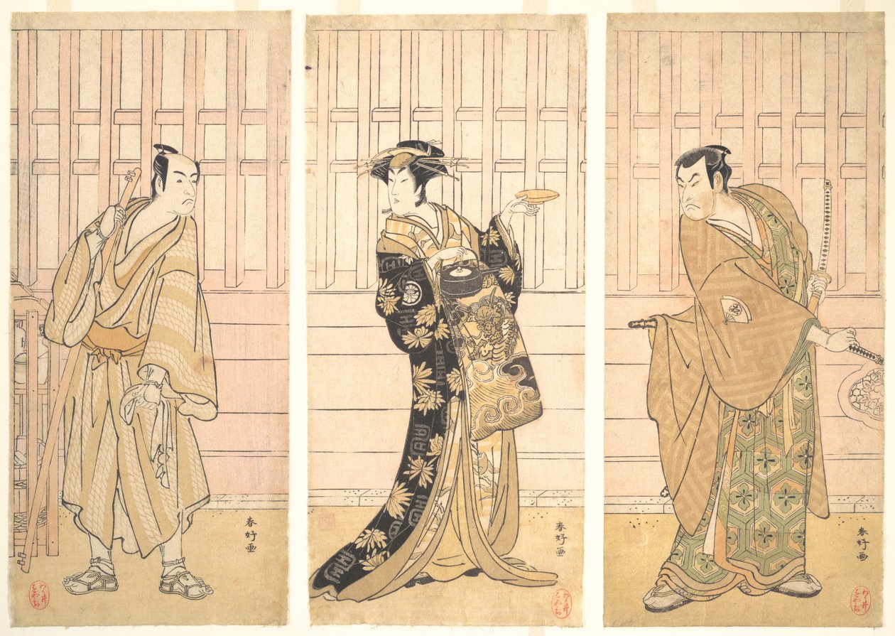 W pokoju domu Yoshiwary, ca. 1788. autorstwa Katsukawa Shunko