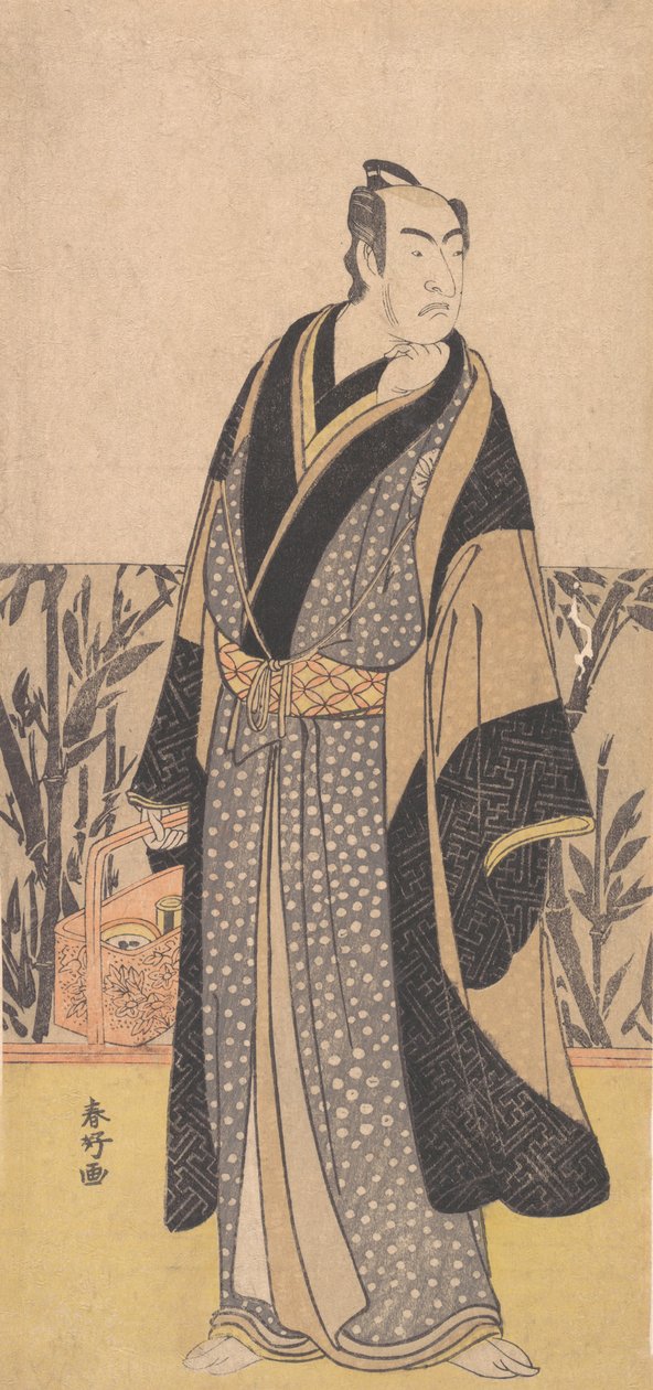 Aktor Matsumoto Koshiro I 1674-1730 w roli niezidentyfikowanej, koniec XVIII wieku. autorstwa Katsukawa Shunko