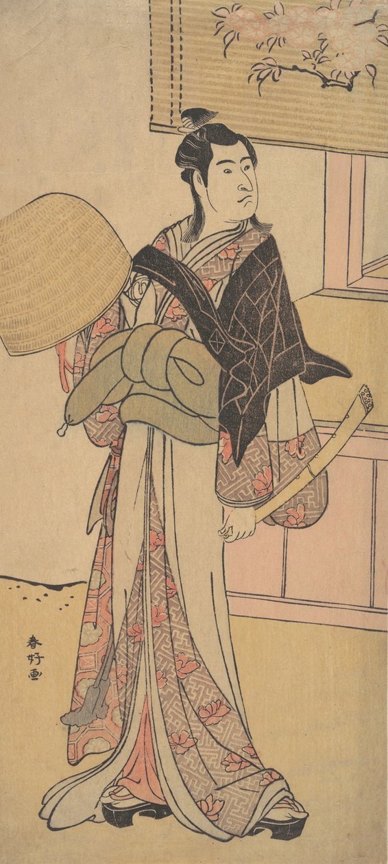 Trzeci Sawamura Sojuro w roli Shirai Gonpachi, 2 miesiąc, autorstwa Katsukawa Shunko