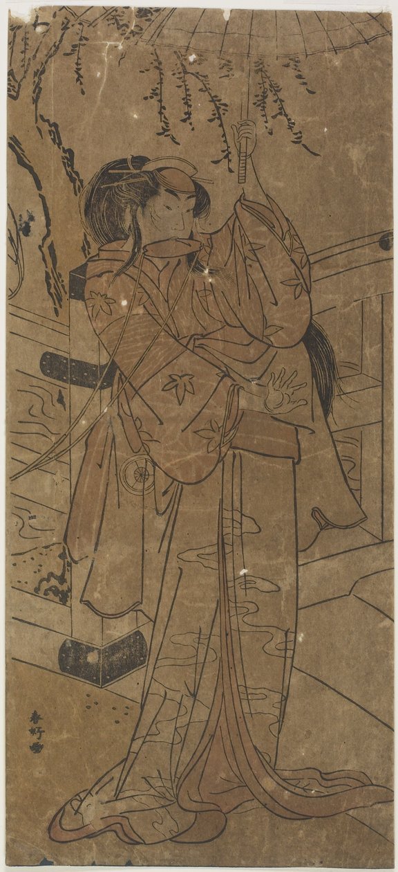 (Aktor w kobiecej roli) autorstwa Katsukawa Shunsho