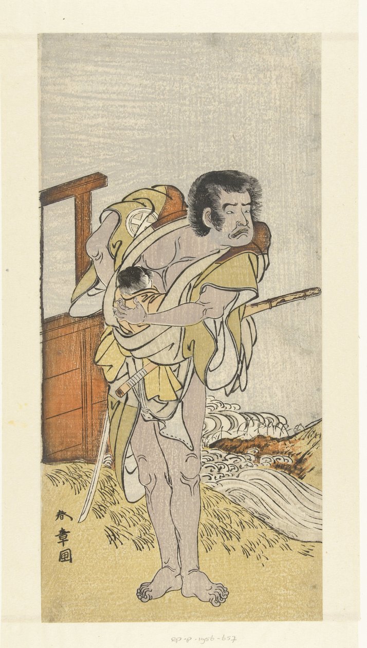 Aktor Otani Hiroemon III spotkał rodzaj autorstwa Katsukawa Shunsho