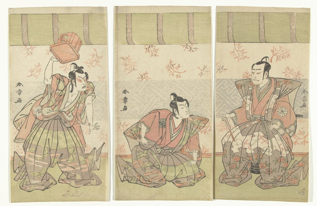 Tryptyk aktorski autorstwa Katsukawa Shunsho