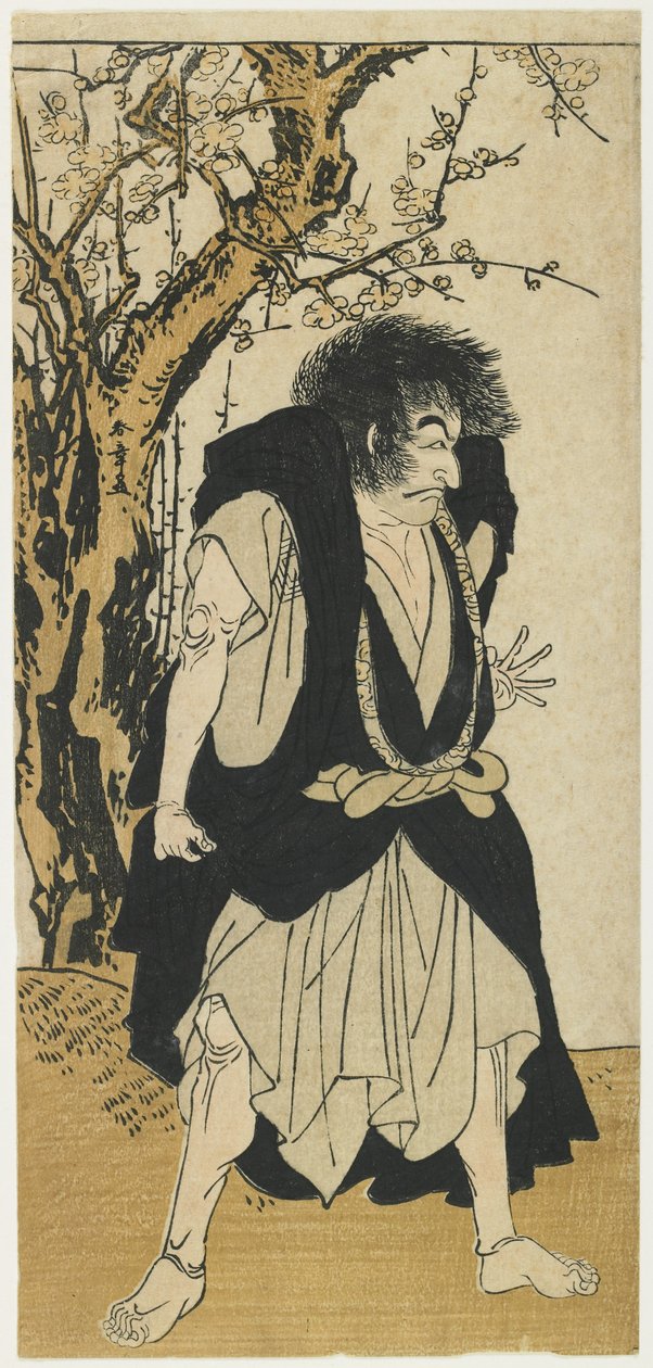 Ichikawa Danjuro V jako Temonk Wantetsu autorstwa Katsukawa Shunsho