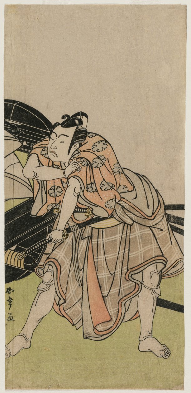Yaozo Ichikawa jest dobry jak Sakuramaru autorstwa Katsukawa Shunsho