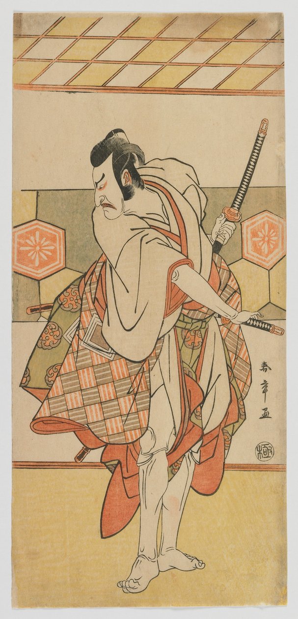 Kabuki ac i r Ichikawa Dan Juro V, Edo Perio d autorstwa Katsukawa Shunsho