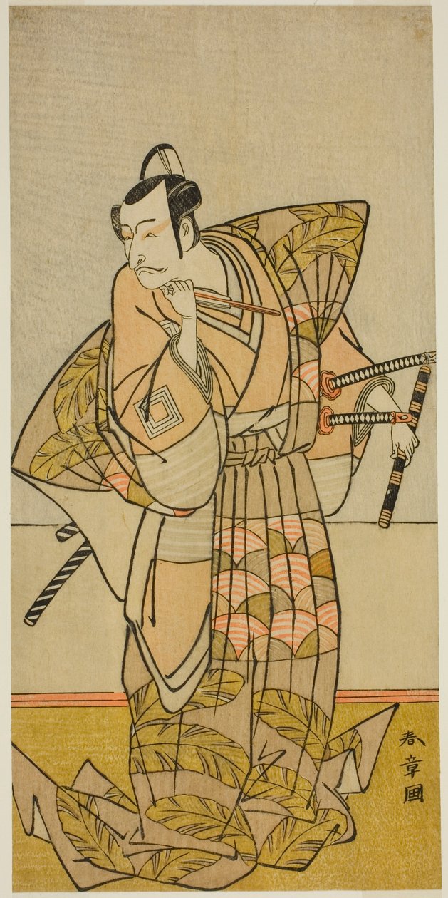Ichikawa Danjuro V jako Shigetada z Chichibu autorstwa Katsukawa Shunsho