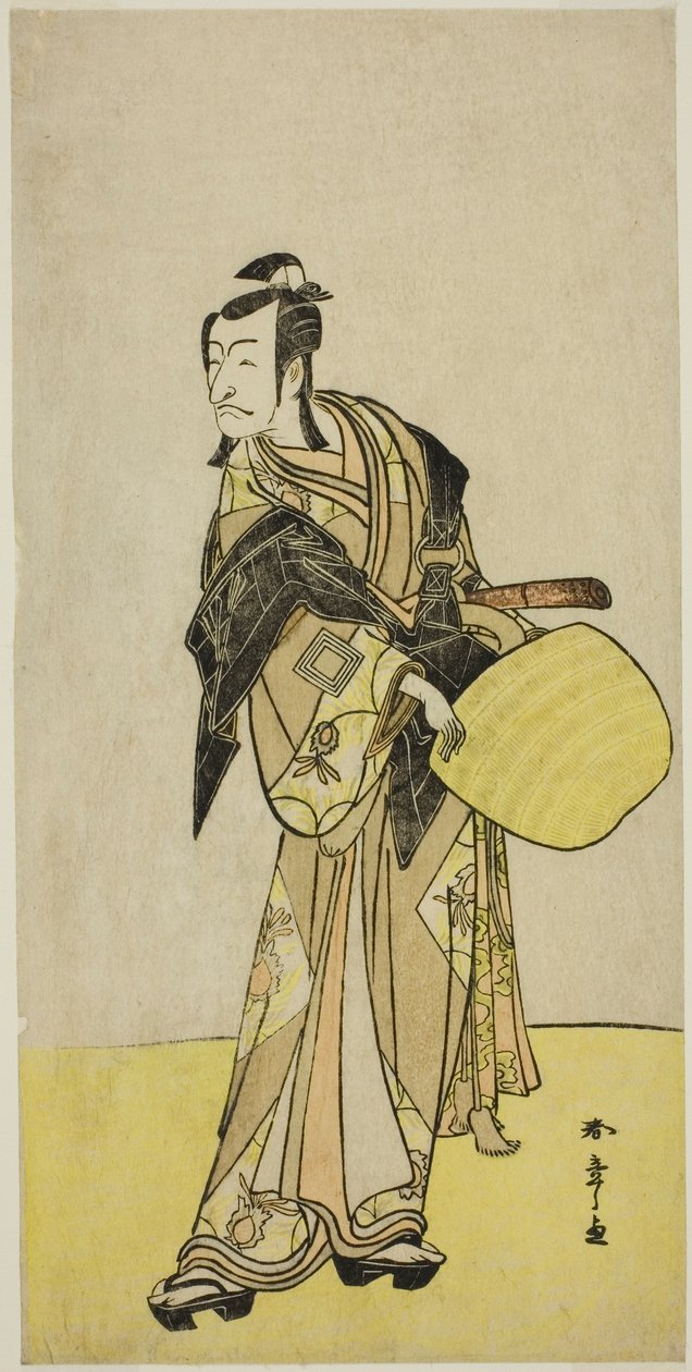 Aktor Ichikawa Danjuro V jako Kakogawa Honzo ze sztuki „Kanadehon Chushin Nagori no Kura” wystawiony w Teatrze Nakamura w dziewiątym miesiącu 1780 r. autorstwa Katsukawa Shunsho