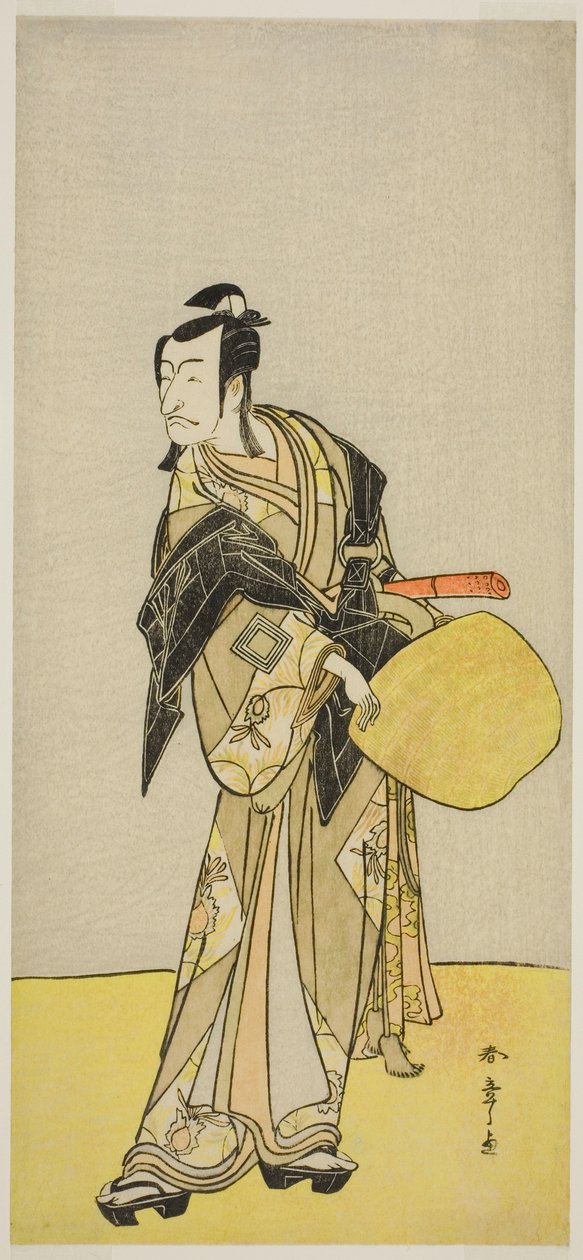 Aktor Ichikawa Danjuro V jako Kakogawa Honzo ze sztuki „Kanadehon Chushin Nagori no Kura” wystawiony w Teatrze Nakamura w dziewiątym miesiącu 1780 r. autorstwa Katsukawa Shunsho