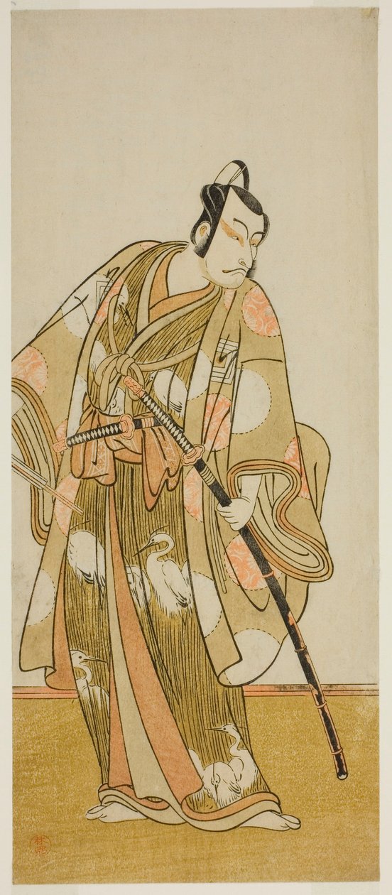 Aktor Ichikawa Danjuro V w niezidentyfikowanej roli autorstwa Katsukawa Shunsho