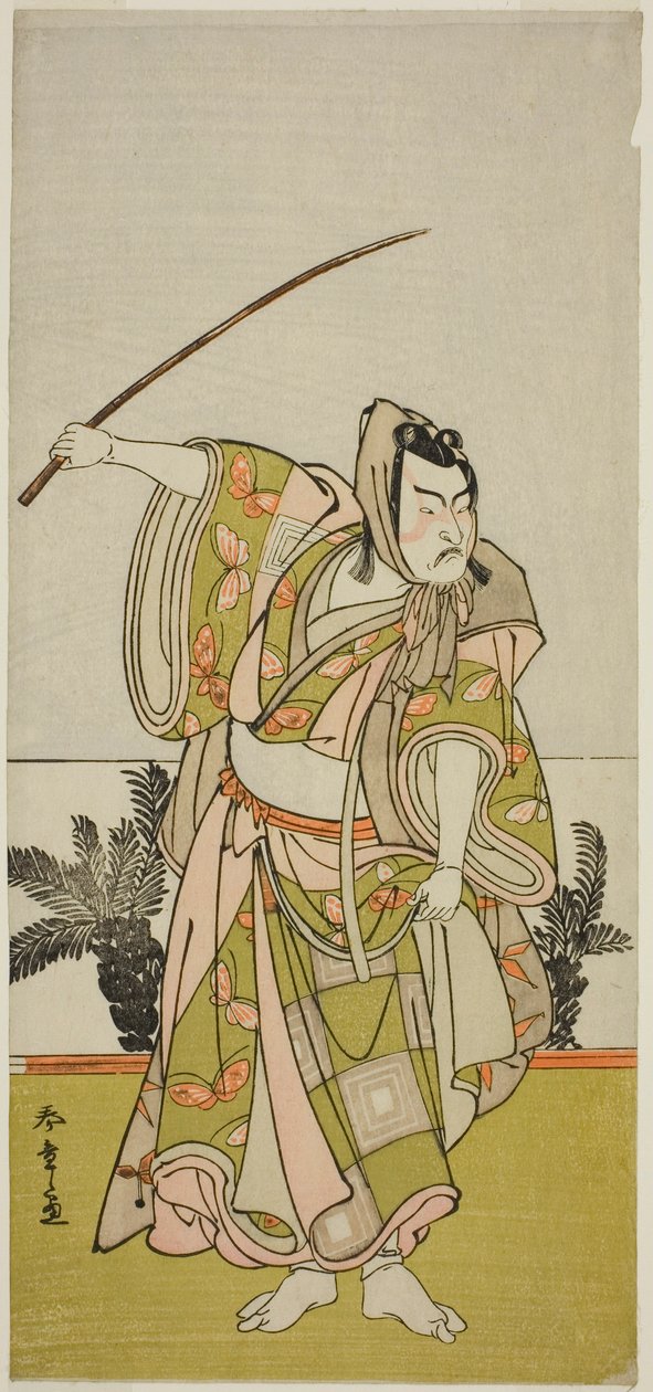 Aoyagi Soga, perforowany w Nakamura, 1777 autorstwa Katsukawa Shunsho