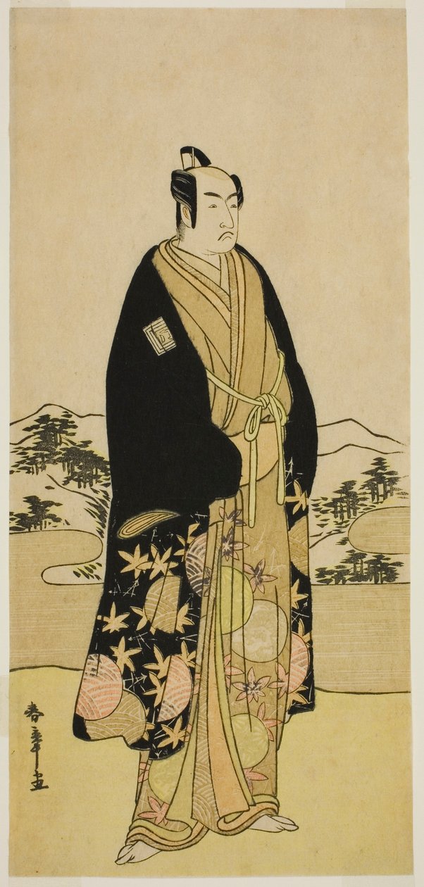 Aktor Ichikawa Monnosuke II w niezidentyfikowanej roli autorstwa Katsukawa Shunsho